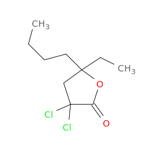 2(3H)-Furanone, 5-butyl-3,3-dichloro-5-ethyldihydro-