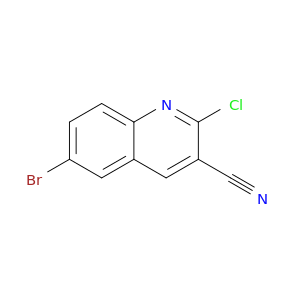 6-Bromo-2-氯-3-喹啉羰腈