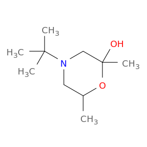 2-Morpholinol, 4-(1,1-dimethylethyl)-2,6-dimethyl-