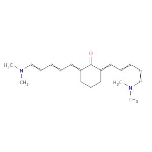 Cyclohexanone, 2,6-bis[5-(dimethylamino)-2,4-pentadienylidene]-