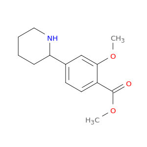 Benzoic acid, 2-methoxy-4-(2-piperidinyl)-, methyl ester
