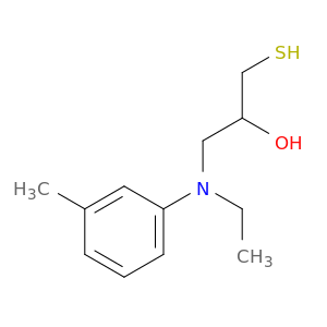 2-Propanol, 1-[ethyl(3-methylphenyl)amino]-3-mercapto-