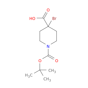 4-bromo-1-[(tert-butoxy)carbonyl]piperidine-4-carboxylic acid