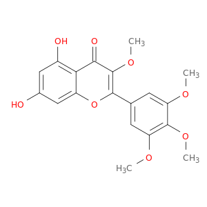 4H-1-Benzopyran-4-one,5,7-dihydroxy-3-methoxy-2-(3,4,5-trimethoxyphenyl)-