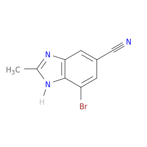 7-Bromo-2-methyl-1H-1,3-benzodiazole-5-carbonitrile