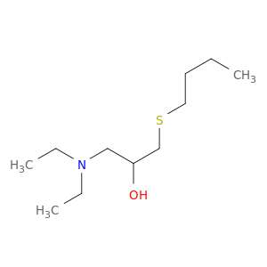 2-Propanol, 1-(butylthio)-3-(diethylamino)-