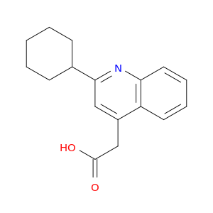 4-Quinolineacetic acid, 2-cyclohexyl-