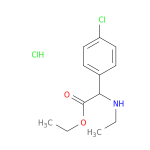 Ethyl 2-(4-chlorophenyl)-2-(ethylamino)acetate hydrochloride