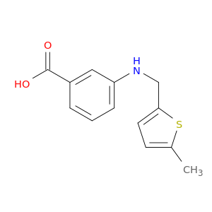 3-(((5-Methylthiophen-2-yl)methyl)amino)benzoic acid
