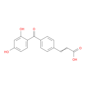 2-Propenoic acid, 3-[4-(2,4-dihydroxybenzoyl)phenyl]-