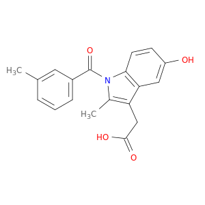 1H-Indole-3-acetic acid, 5-hydroxy-2-methyl-1-(3-methylbenzoyl)-