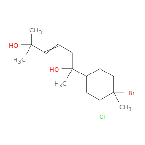 3-Heptene-2,6-diol, 6-(4-bromo-3-chloro-4-methylcyclohexyl)-2-methyl-