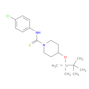 4-((tert-Butyldimethylsilyl)oxy)-N-(4-chlorophenyl)piperidine-1-carbothioamide