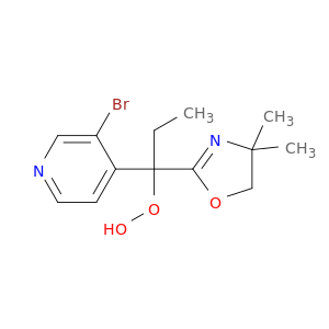 1-(3-bromopyridin-4-yl)-1-(4,4-dimethyl-4,5-dihydro-1,3-oxazol-2-yl)propyl hydroperoxide