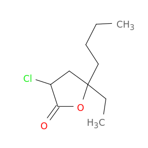 2(3H)-Furanone, 5-butyl-3-chloro-5-ethyldihydro-