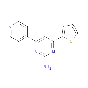 2-Pyrimidinamine, 4-(4-pyridinyl)-6-(2-thienyl)-
