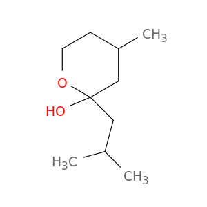 2H-Pyran-2-ol, tetrahydro-4-methyl-2-(2-methylpropyl)-