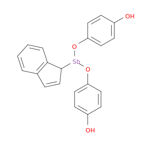 Phenol, 4,4'-[(1H-inden-1-ylstibylene)bis(oxy)]bis-