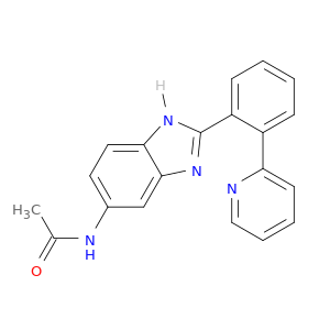 Acetamide, N-[2-[2-(2-pyridinyl)phenyl]-1H-benzimidazol-5-yl]-