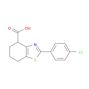 4-Benzothiazolecarboxylicacid, 2-(4-chlorophenyl)-4,5,6,7-tetrahydro-