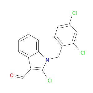 1H-Indole-3-carboxaldehyde, 2-chloro-1-[(2,4-dichlorophenyl)methyl]-