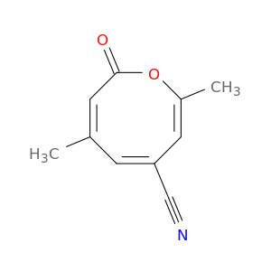 2H-Oxocin-6-carbonitrile, 4,8-dimethyl-2-oxo-
