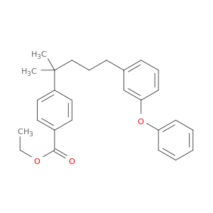 Benzoic acid, 4-[1,1-dimethyl-4-(3-phenoxyphenyl)butyl]-, ethyl ester