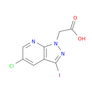 1H-Pyrazolo[3,4-b]pyridine-1-acetic acid, 5-chloro-3-iodo-