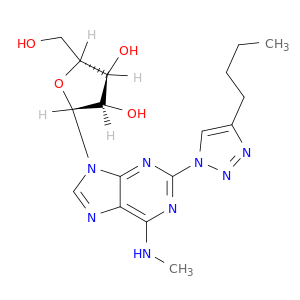 Adenosine, 2-(4-butyl-1H-1,2,3-triazol-1-yl)-N-methyl-