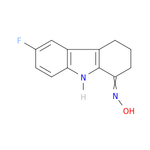 1H-Carbazol-1-one, 6-fluoro-2,3,4,9-tetrahydro-, oxime