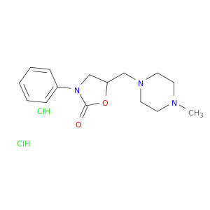 2-Oxazolidinone,5-[(4-methyl-1-piperazinyl)methyl]-3-phenyl-, hydrochloride (1:2)