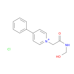 Pyridinium, 1-[2-(hydroxymethylamino)-2-oxoethyl]-4-phenyl-, chloride