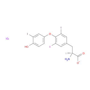 L-酪氨酸,O-(4-羟基-3-碘苯基)-3,5-二碘-钠盐(1:1)