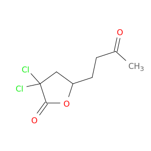 2(3H)-Furanone, 3,3-dichlorodihydro-5-(3-oxobutyl)-