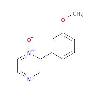 Pyrazine, 2-(3-methoxyphenyl)-, 1-oxide