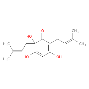 2,4-Cyclohexadien-1-one, 3,5,6-trihydroxy-2,6-bis(3-methyl-2-butenyl)-