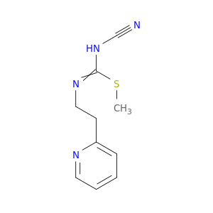 Carbamimidothioic acid, N-cyano-N'-[2-(2-pyridinyl)ethyl]-, methyl ester