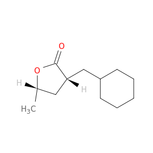 2(3H)-Furanone, 3-(cyclohexylmethyl)dihydro-5-methyl-, cis-