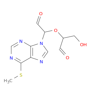 3-hydroxy-2-{1-[6-(methylsulfanyl)-9h-purin-9-yl]-2-oxoethoxy}propanal