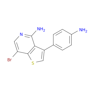 Thieno[3,2-c]pyridin-4-amine, 3-(4-aminophenyl)-7-bromo-