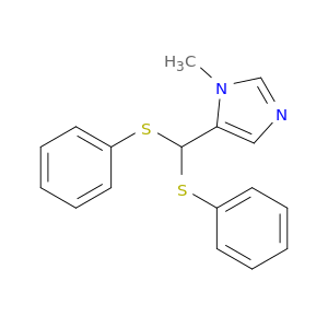 1H-Imidazole, 5-[bis(phenylthio)methyl]-1-methyl-