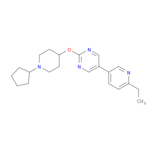 Pyrimidine, 2-[(1-cyclopentyl-4-piperidinyl)oxy]-5-(6-ethyl-3-pyridinyl)-
