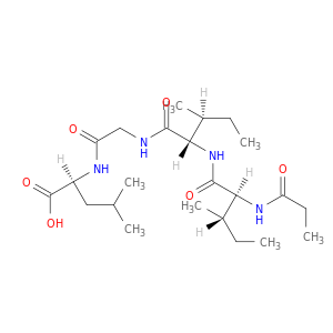L-Leucine, N-(1-oxopropyl)-L-isoleucyl-L-isoleucylglycyl-