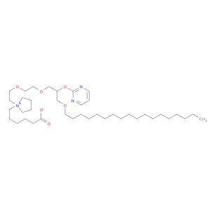 Pyrrolidinium,1-(5-carboxypentyl)-1-[2-[2-[3-(octadecyloxy)-2-(2-pyrimidinyloxy)propoxy]ethoxy]ethyl]-,inner salt