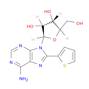 Adenosine, 8-(2-thienyl)-