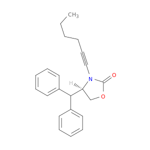 2-Oxazolidinone, 4-(diphenylmethyl)-3-(1-hexynyl)-, (4R)-