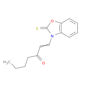 1-Hepten-3-one, 1-(2-thioxo-3(2H)-benzoxazolyl)-