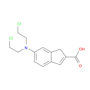 6-[bis(2-chloroethyl)amino]-1h-indene-2-carboxylic acid