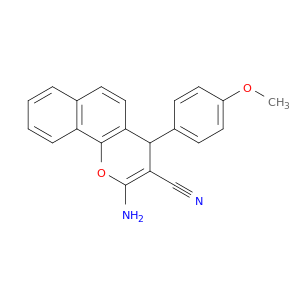 4H-Naphtho[1,2-b]pyran-3-carbonitrile, 2-amino-4-(4-methoxyphenyl)-
