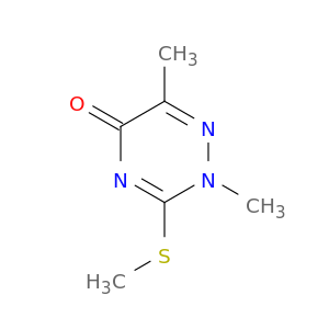 1,2,4-Triazin-5(2H)-one, 2,6-dimethyl-3-(methylthio)-